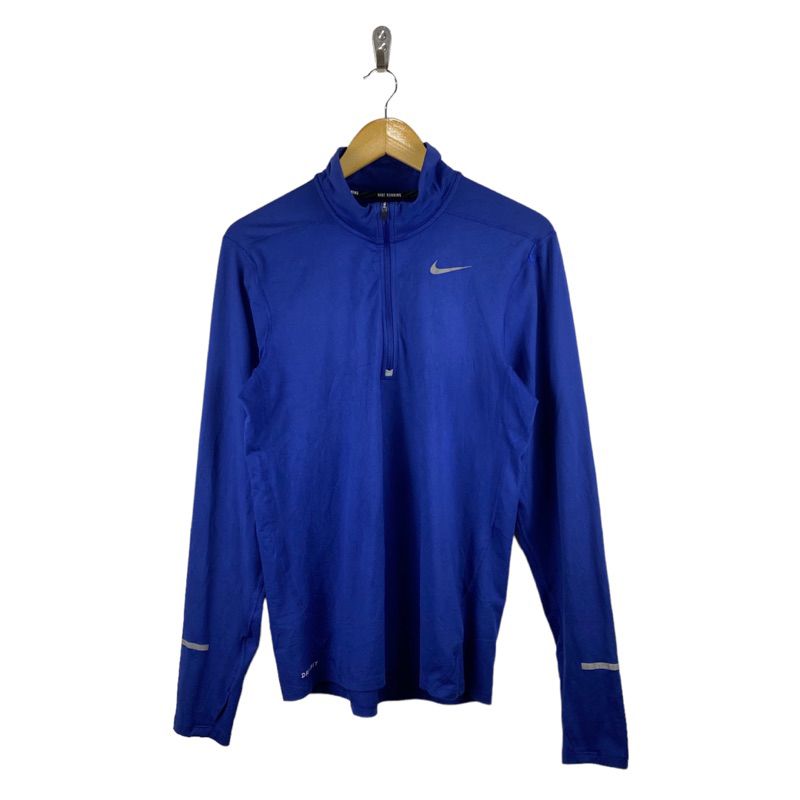 Nike Running DriFit Quarter Zip (Blue) Shopee Philippines
