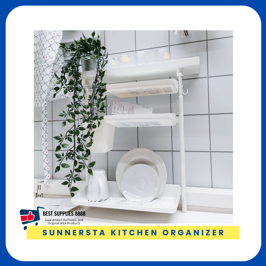 BestSupplies IKEA SUNNERSTA Kitchen organizer set, no drill shelf, dish