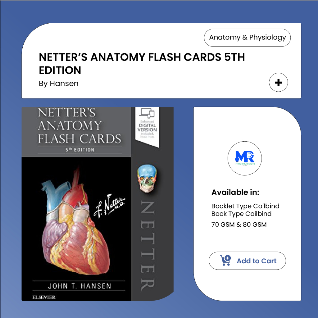 Netter's Anatomy Flash Cards 5th Edition by Hansen Shopee Philippines