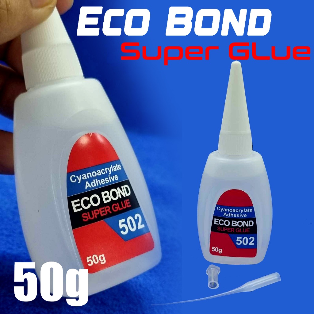 Original ECOBOND 502 Super Glue (Cyanoacrylate Adhesive), 50g, with