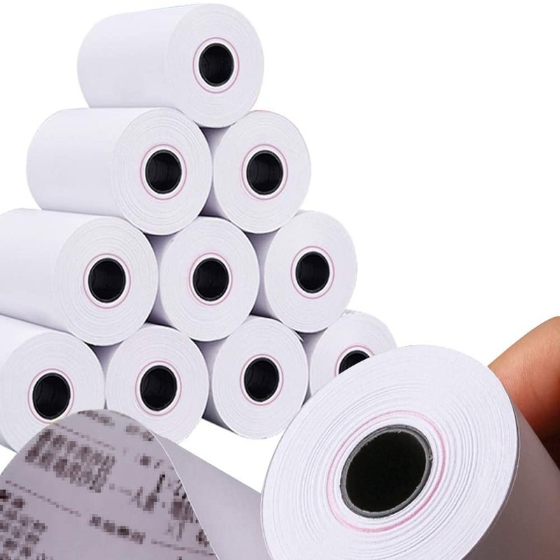 Exacompta Ref: 40344E - 57 X 50mm, 55gsm Thermal Paper Receipt Till Rolls, For PDQ Credit Card Machines, Cash Registers, Card Re - View #4