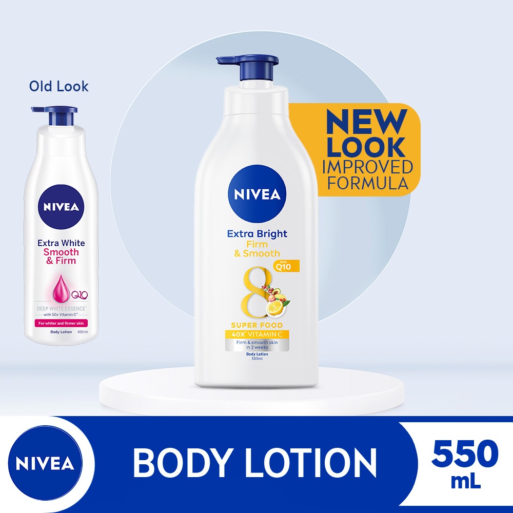 NIVEA Body Extra Bright Smooth and Firm Lotion for saggy skin and ...