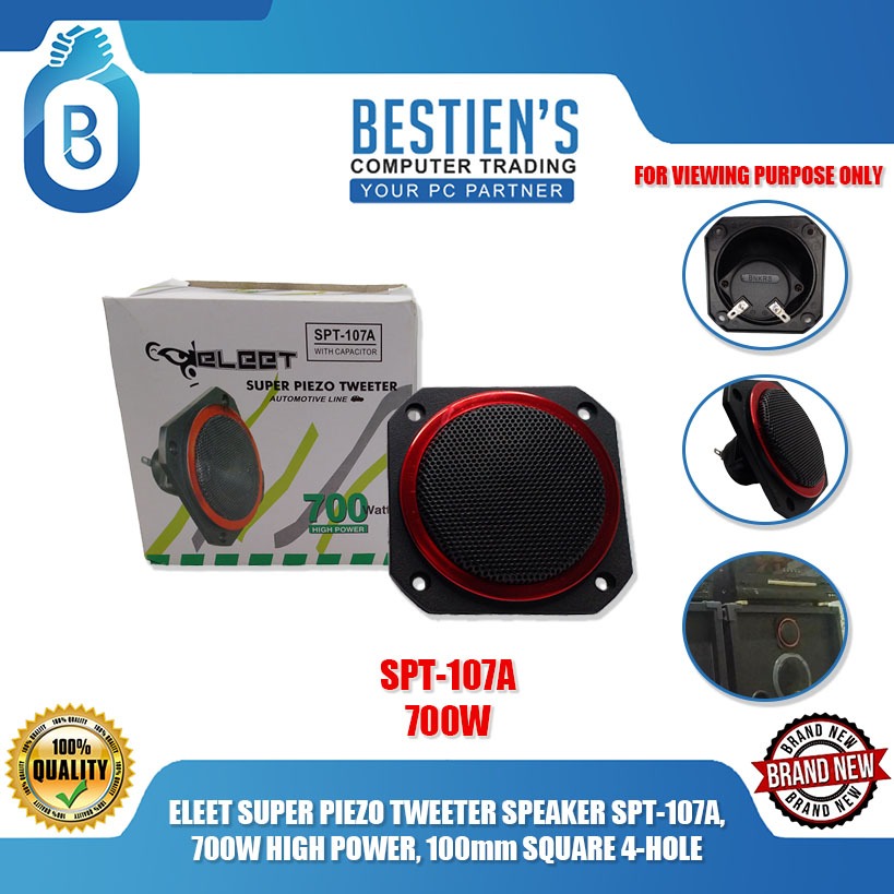 ELEET SUPER PIEZO TWEETER SPEAKER SPT-107A, 700W HIGH POWER, 100mm ...