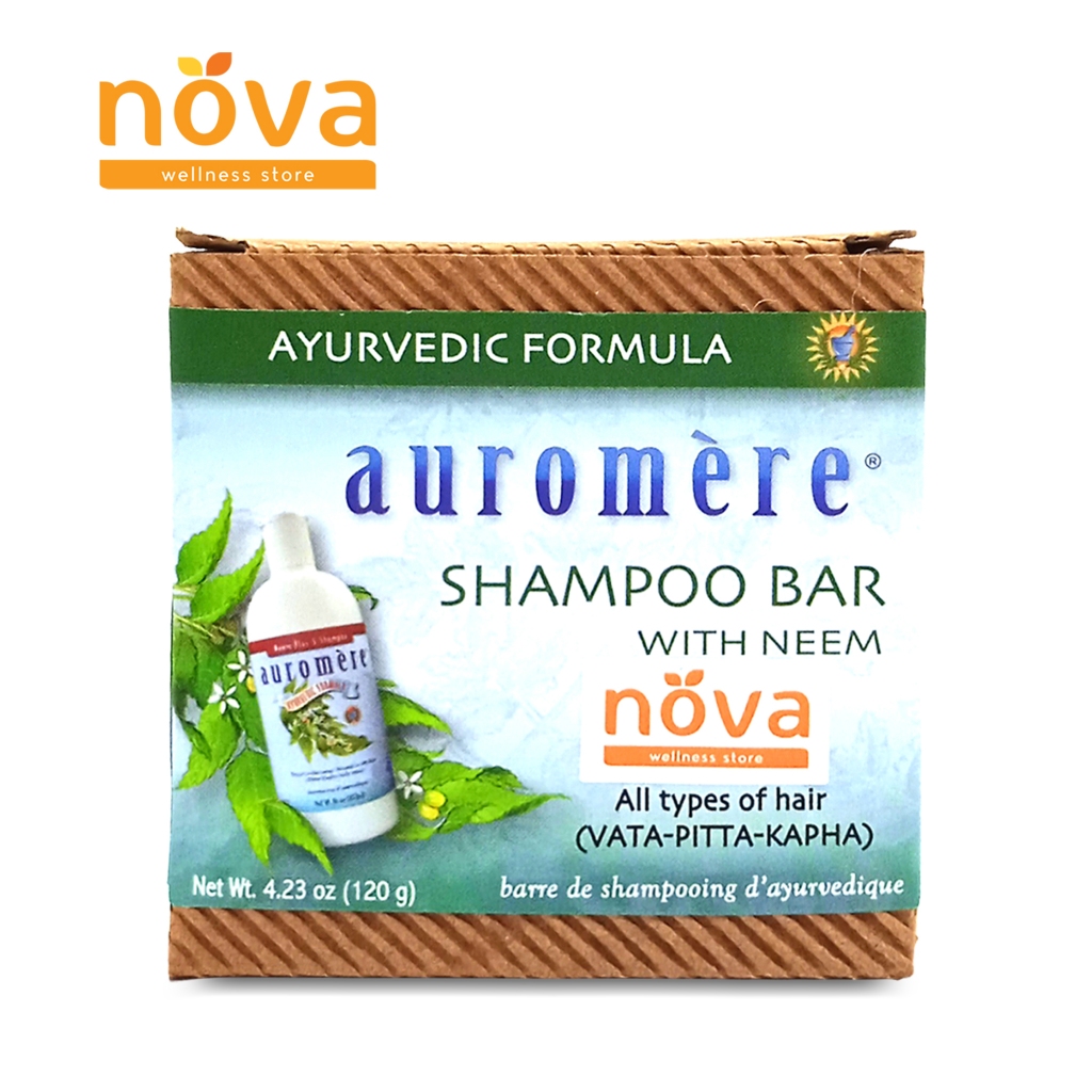 Auromere Shampoo Bar with Neem Ayurvedic Formula 120g (pc) Shopee