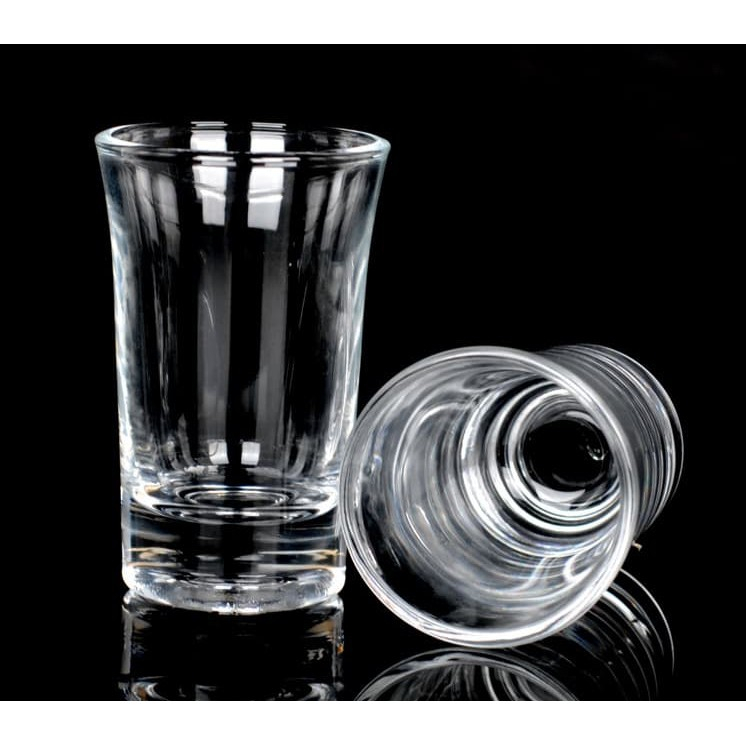 Shot Glasses Transparent Small Round Wine glasses Drinking Thick Bottom ...