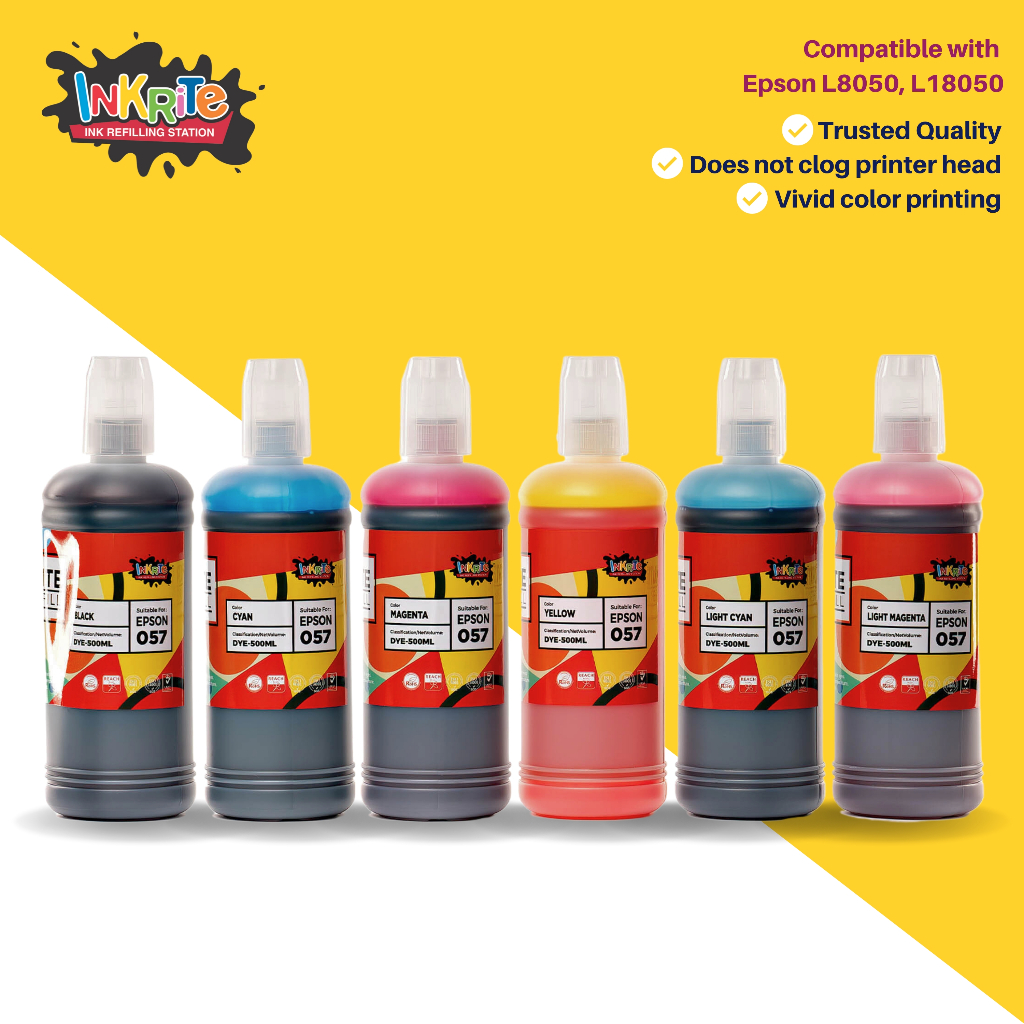 Inkrite Ink for Epson L8050 L18050, 500 ml | Shopee Philippines