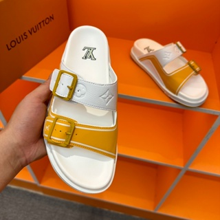 kasut lelaki ◣100% Original ◢ New Louis Vuitton Lv Men slipper men sandal  lelaki