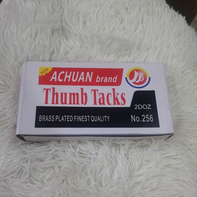 1box -24pcs thumb tack hi quality random brand | Shopee Philippines