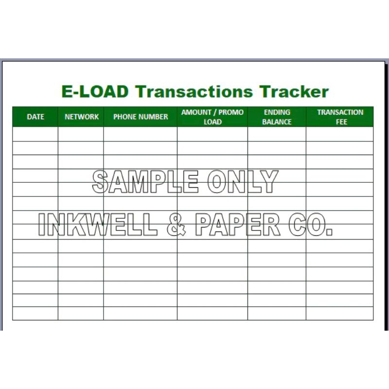 A5 E-Load Transactions Record Notebook 100 pages 50 sheets | Shopee ...