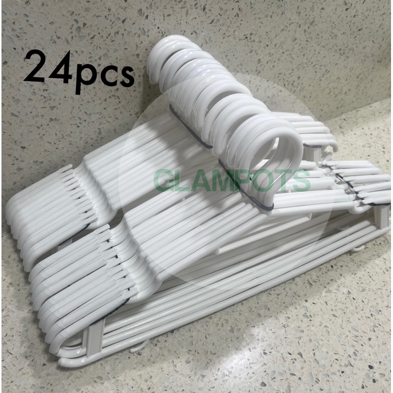 24pcs WHITE ROUND HANGER 15inches | Shopee Philippines