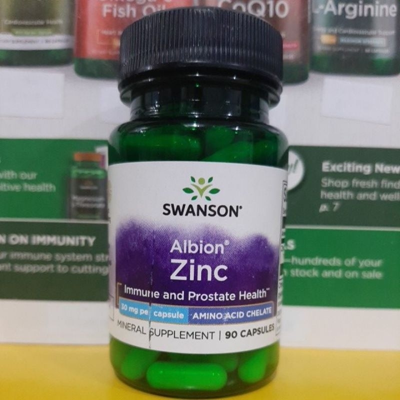 Zinc 30mg 90 capsules Albion Chelated Zinc Glycinate EXPIRY Jan. 2025