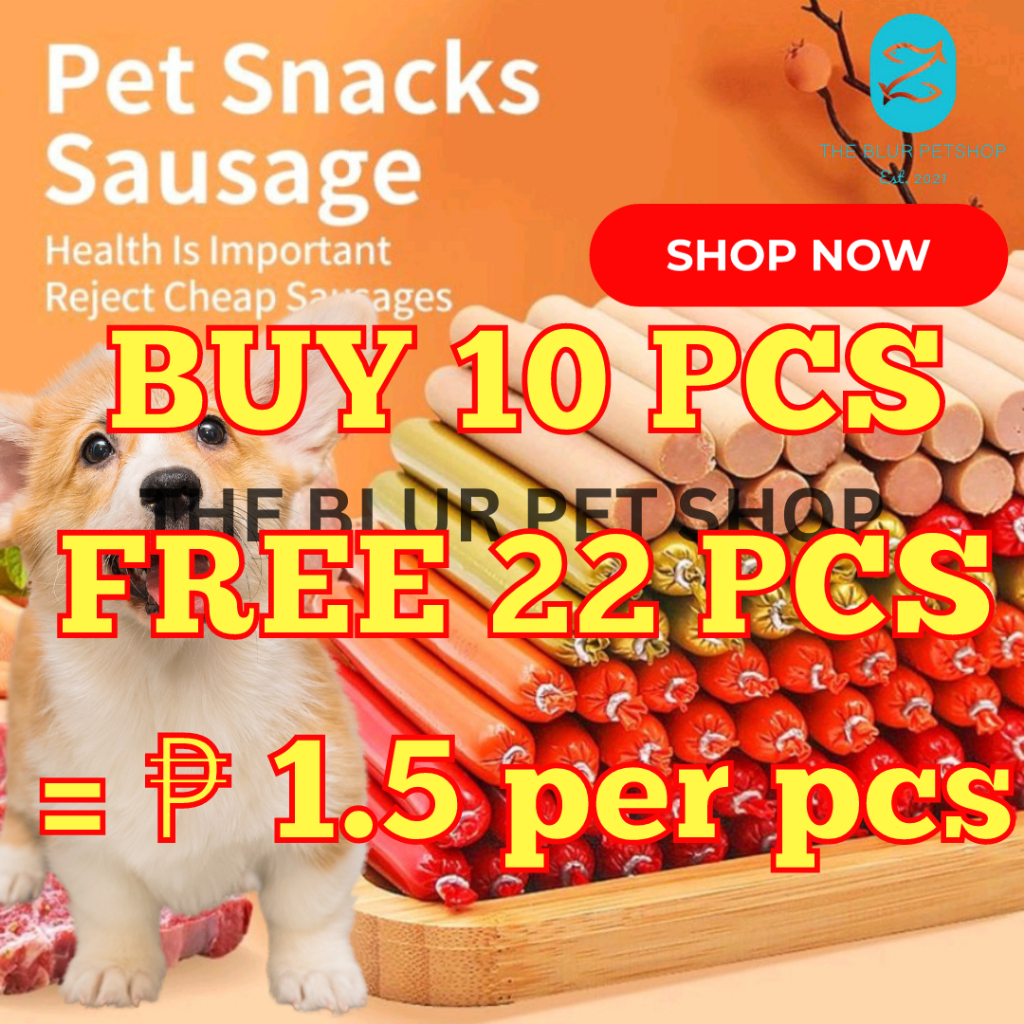 BUY 10 FREE 22 15g Pet Dog Cat Sausage Pet Food Snack Treats Hotdog