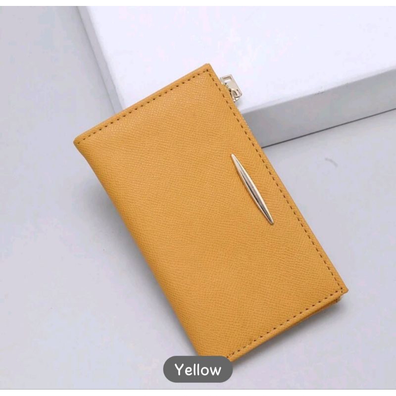 Medium Slim Wallet Card Holder Yellow Shopee Philippines