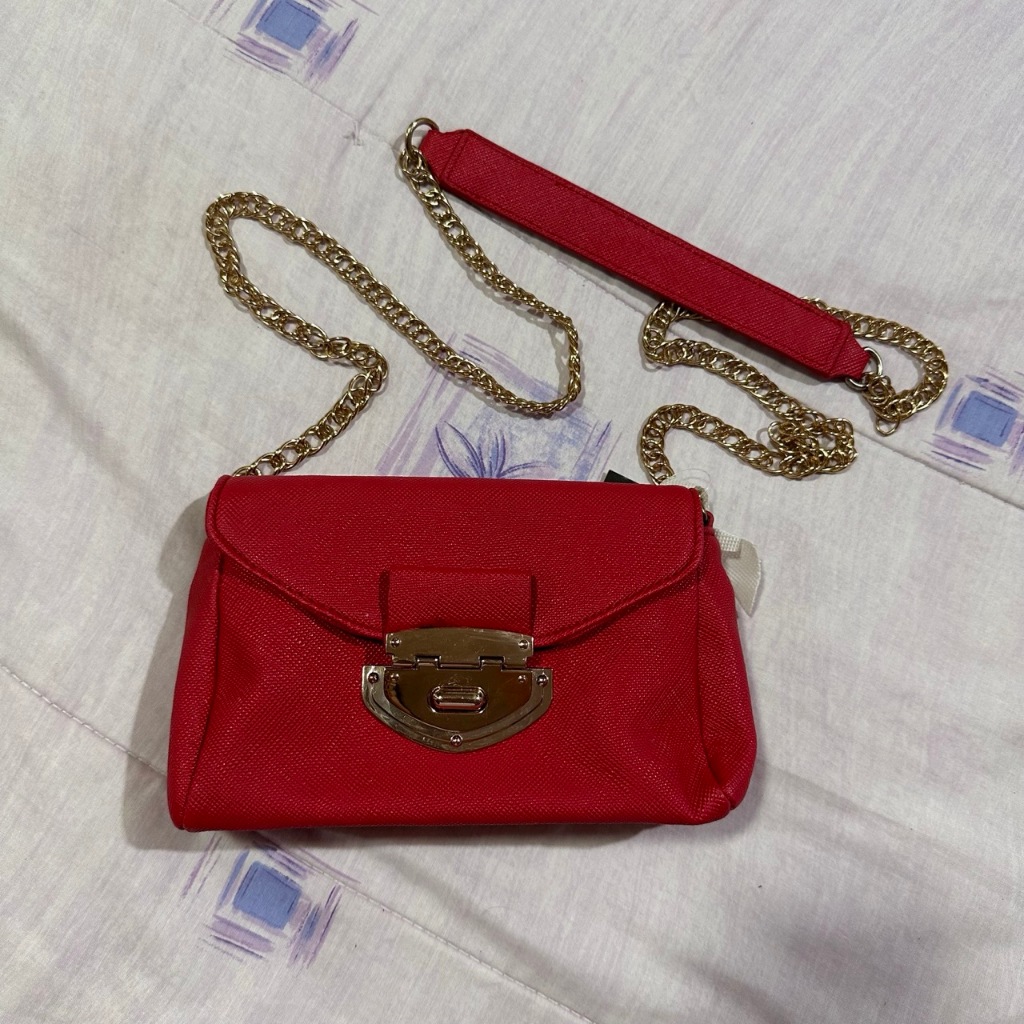 Dorothy perkins red online bag