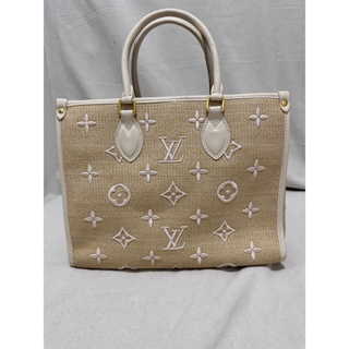 Louis+Vuitton+OnTheGo+2Way+Tote+Brown+Canvas for sale online