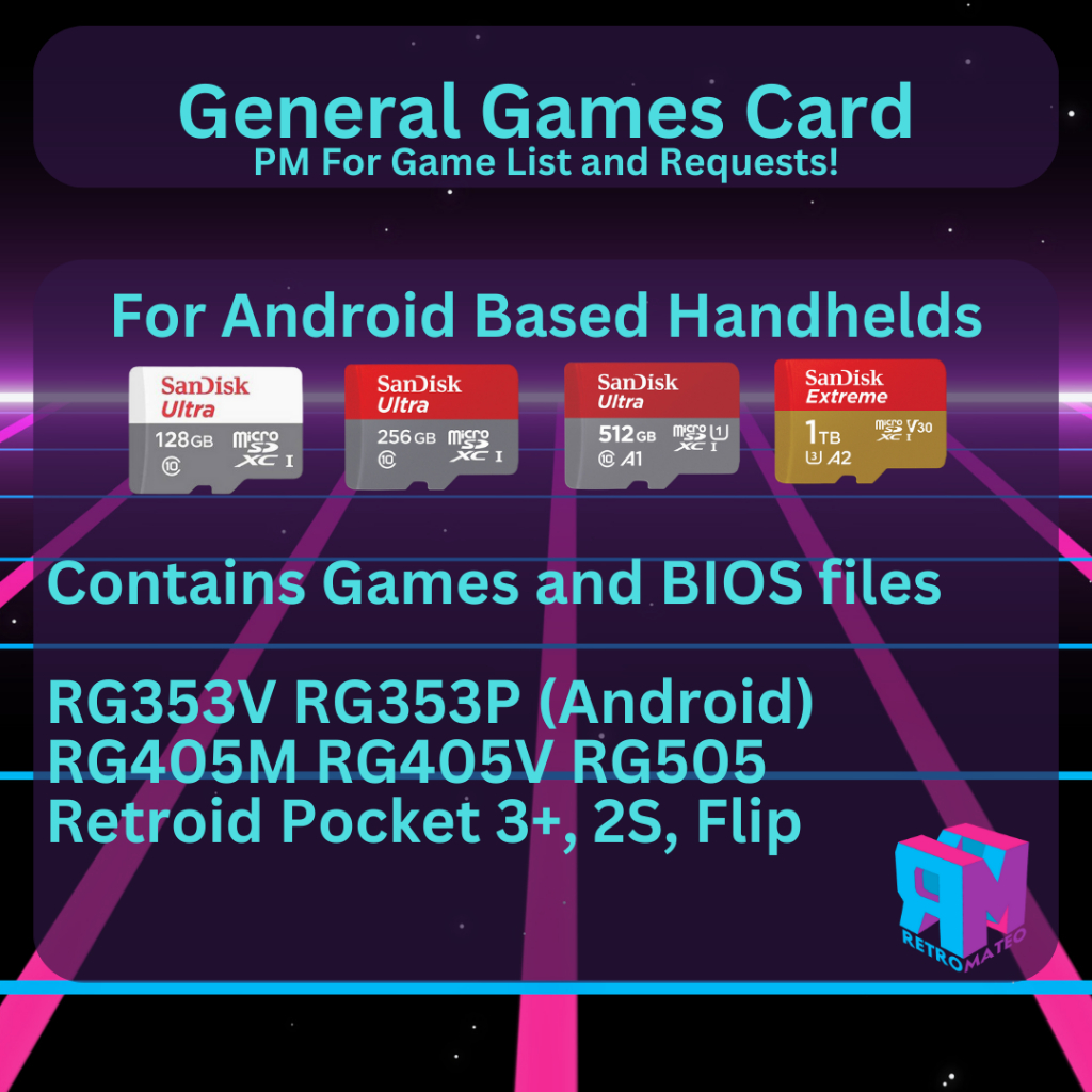 Bios and Games Memory Card for Android Based Retro Devices. RG405M, RG505,  RG405V, Retroid Pocket 3+ | Shopee Philippines