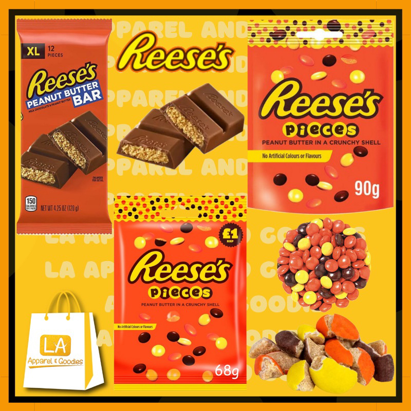 Reese's Miniature Cups , XL Bar and Pieces Peanut Butter Chocolate From