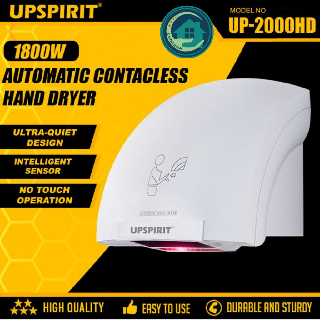 Automatic Hand Dryer Sensor Induction Electric Drying Device Powerful