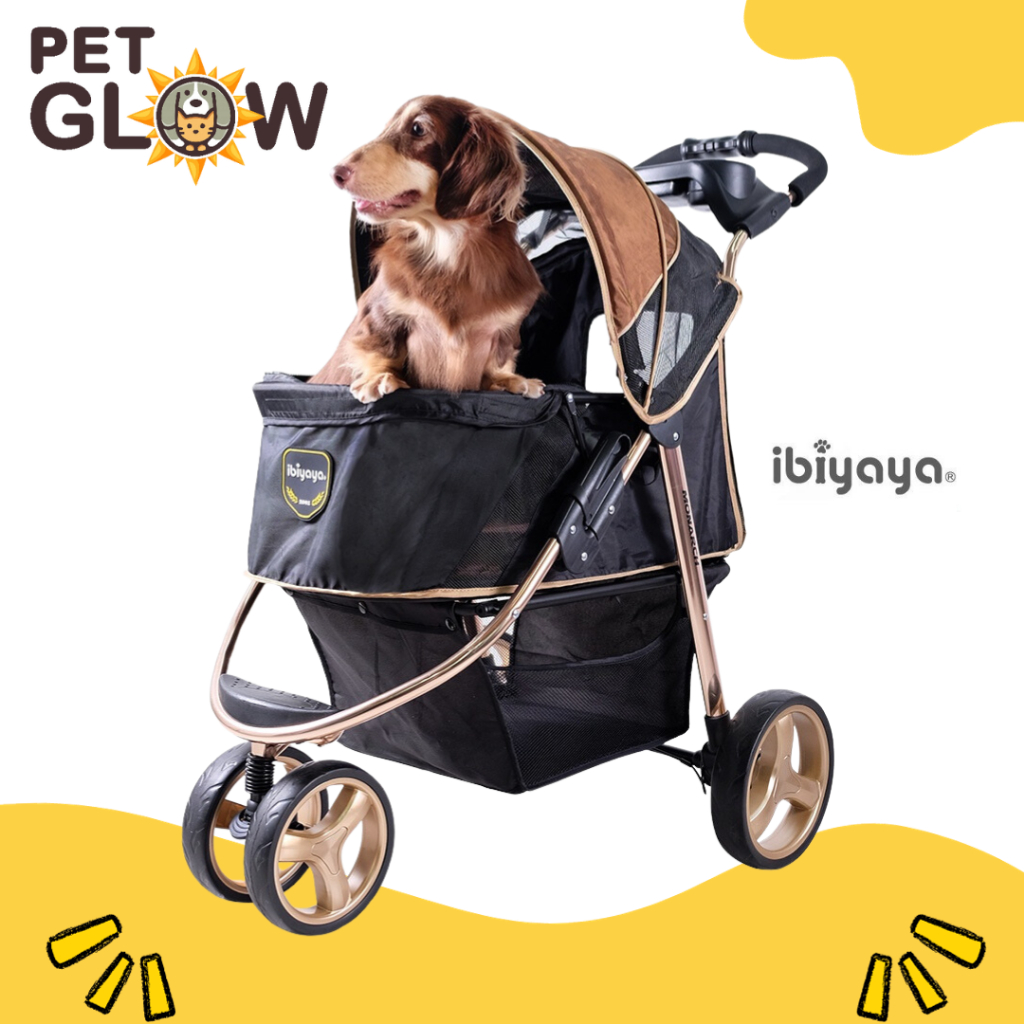 iBiyaya Monarch Premium Pet Stroller Luxury Gold (FS1616) Shopee