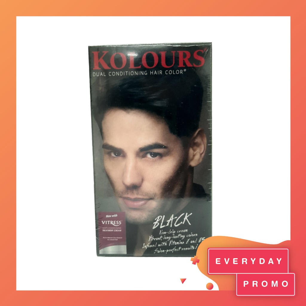 Kolours Hair Dye Black (Men) 120ml Shopee Philippines
