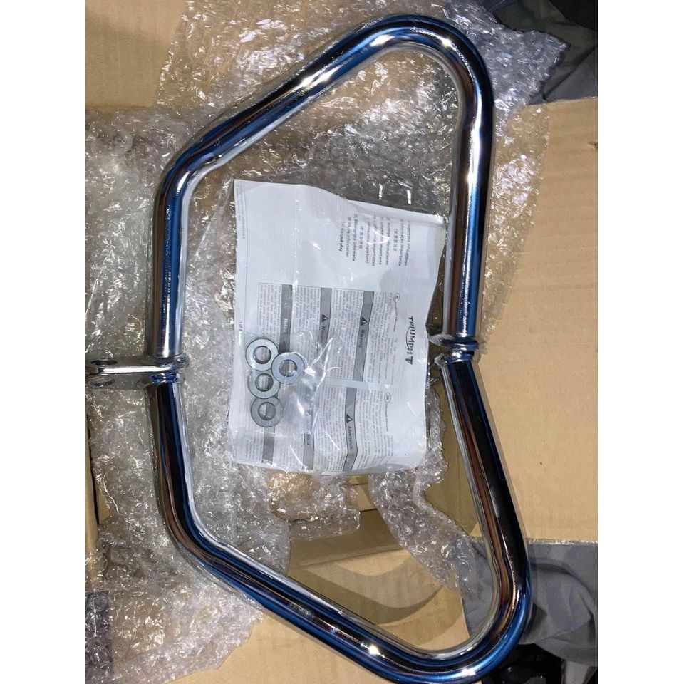 Rare Original Chrome Triumph Dresser Bar Crash Bar Kit for Bonneville