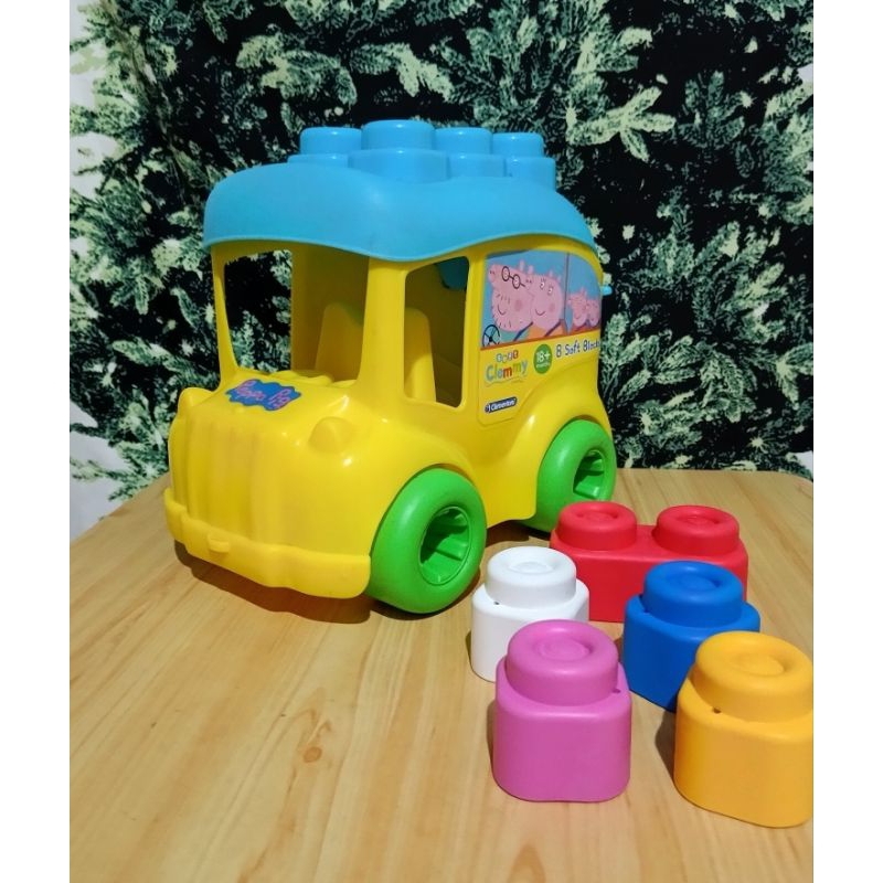 Clemmy - Peppa Pig Bus with Soft Blocks | Shopee Philippines