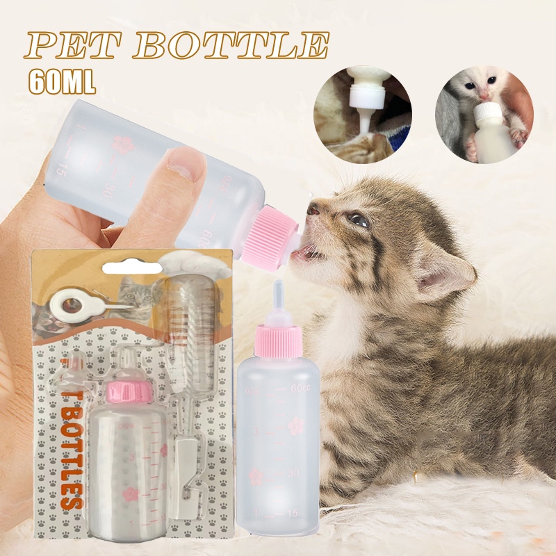 Feeding Bottle For Kitten Puppies Pet Nursing Kit Dog Cat Milking With