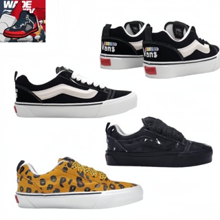 IMRAN POTATO X VANS VAULT KNU-SKOOL VR3 LX Joint Retro Embroidery Black  White Four-color Lace Casual Sneakers-1702