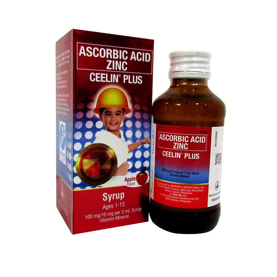 Ceelin Plus Ascorbic Acid + Zinc Syrup 60 mL Shopee Philippines