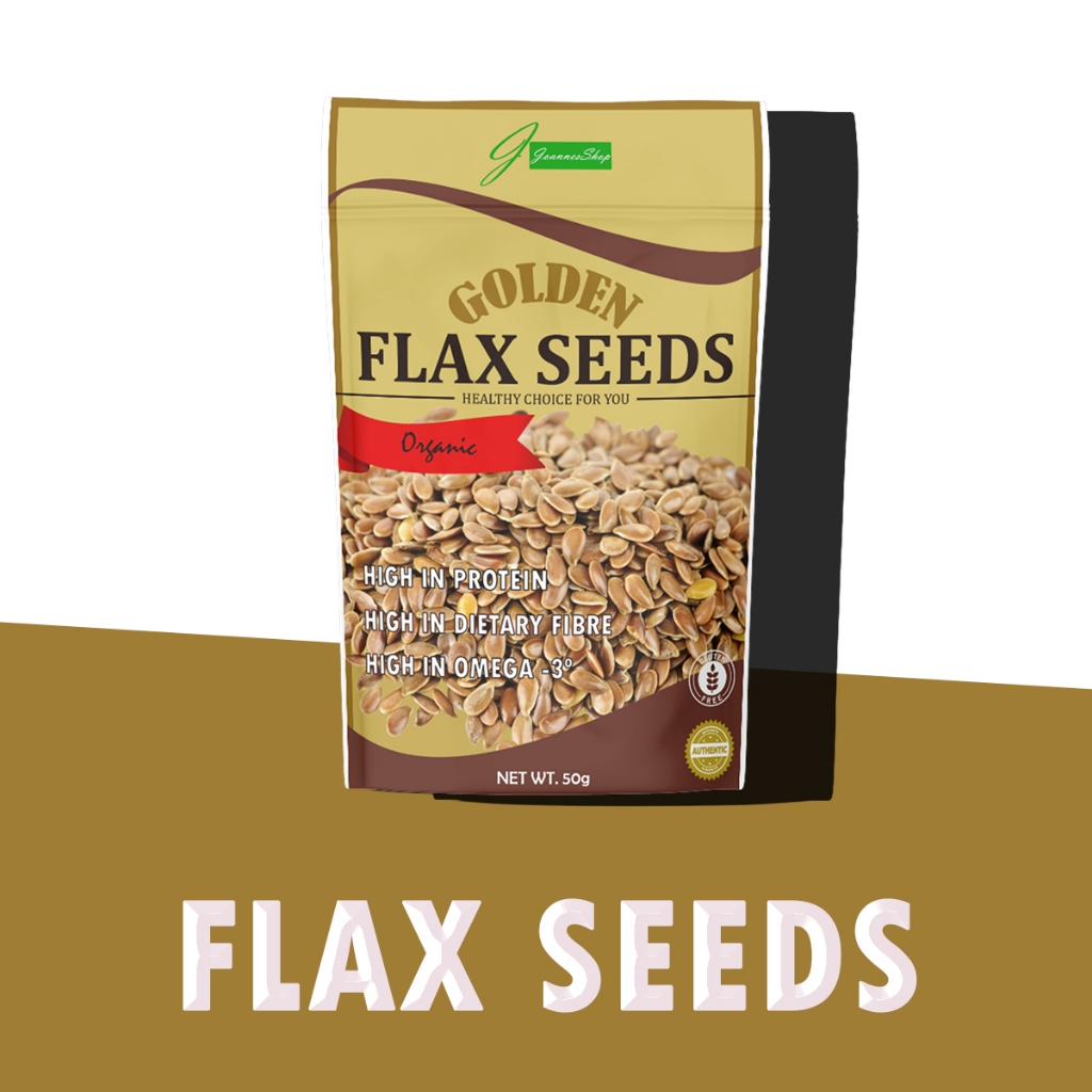 Organic Golden Flax Seeds (FLAXSEEDS) SULIT PACK Shopee Philippines