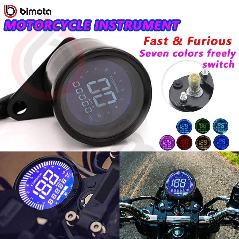 Bimota Motorcycle Speedometer Multi-Function Lcd Digital Odometer ...