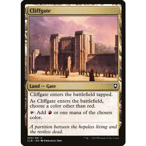 Cliffgate - Commander Legends: Battle for Baldur's Gate (CLB) | Shopee ...