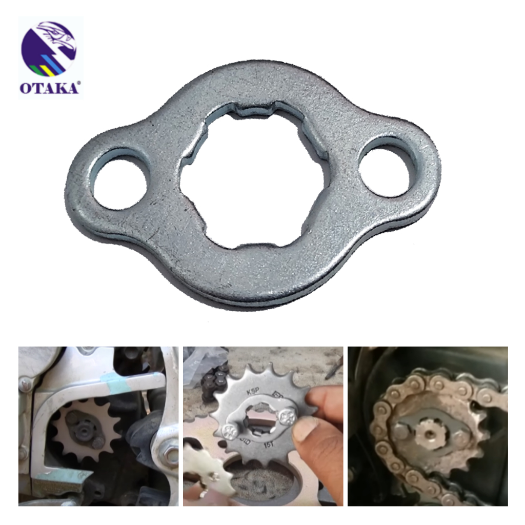 OTAKA MOTORCYCLE FITTING PLATE ENGINE SPROCKET LOCK FOR XRM/TMX/CT100