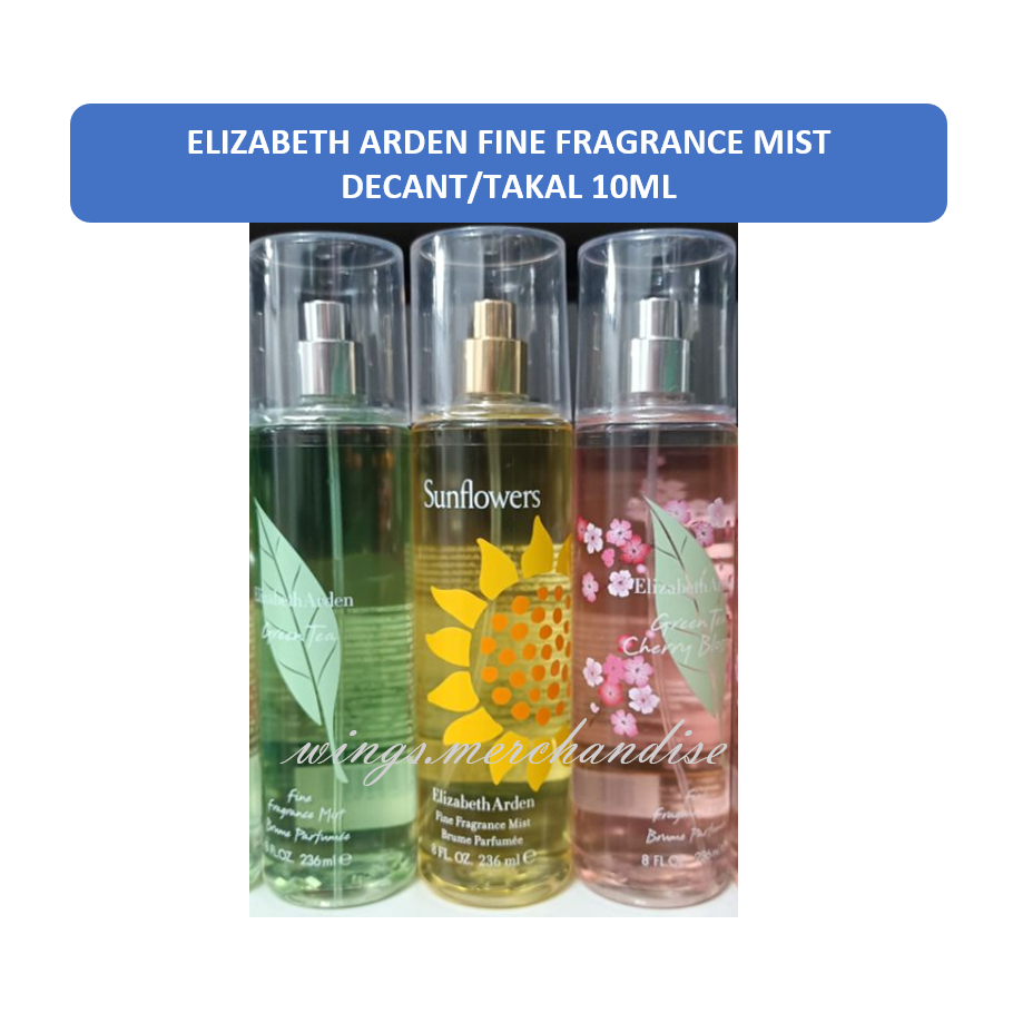 Elizabeth Arden Green Tea Cherry Blossom Sunflowers Body Mist Decant