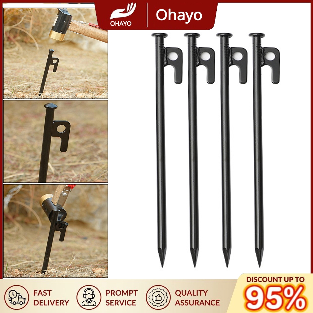 20/30/40cm Peg Stake Camping Peg Tent Peg Tarp 9mm Diameter Flysheet