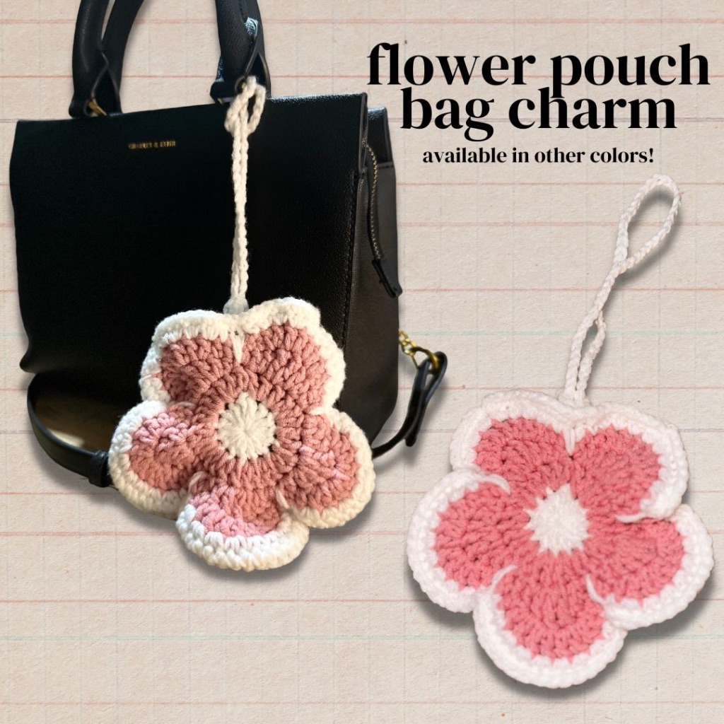 ୨୧ flower pouch bag charm crochet asteriae Shopee Philippines