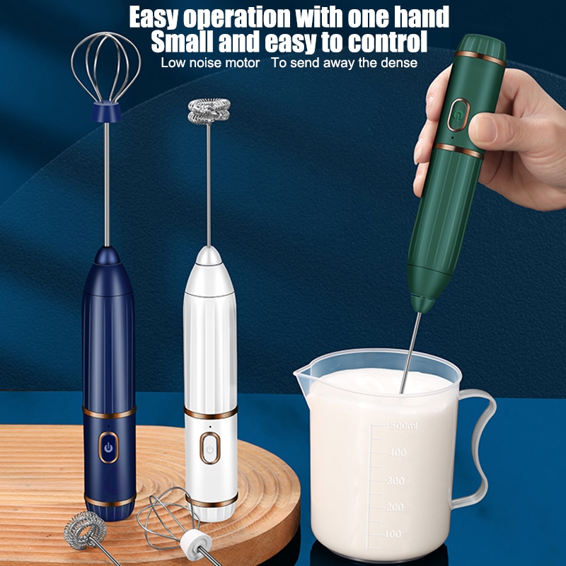 Electric Hand Mixer Milk Frother Multi-functional Egg Beater Food Mixe ...