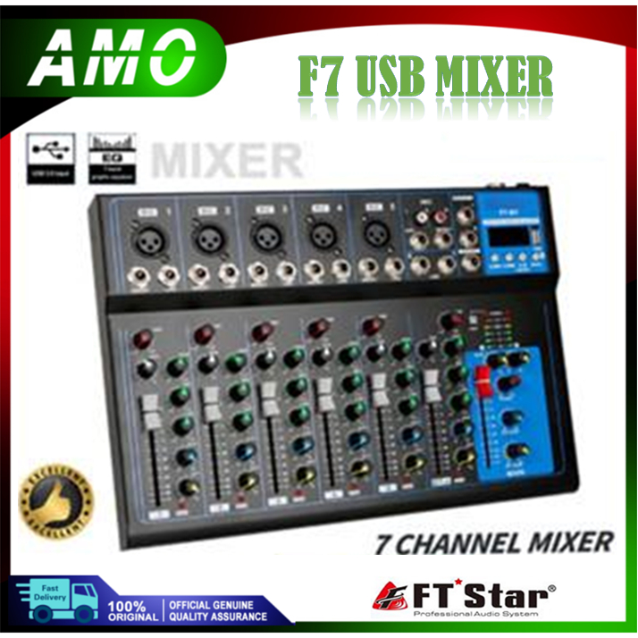 Yamaha F7-USB Mixer 7 CHANNEL MIXER CONSOLE | Shopee Philippines