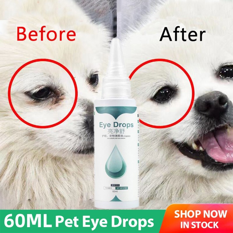 Dog Eye Drops Cat Eye Drops For Eye Infection Tear Stain Remover Dog Eye Cleaner For Cat 60ML