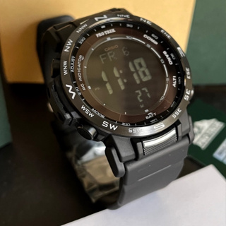 Casio Men's PRO TREK Atomic Solar Triple Sensor Watch, Titanium Band 