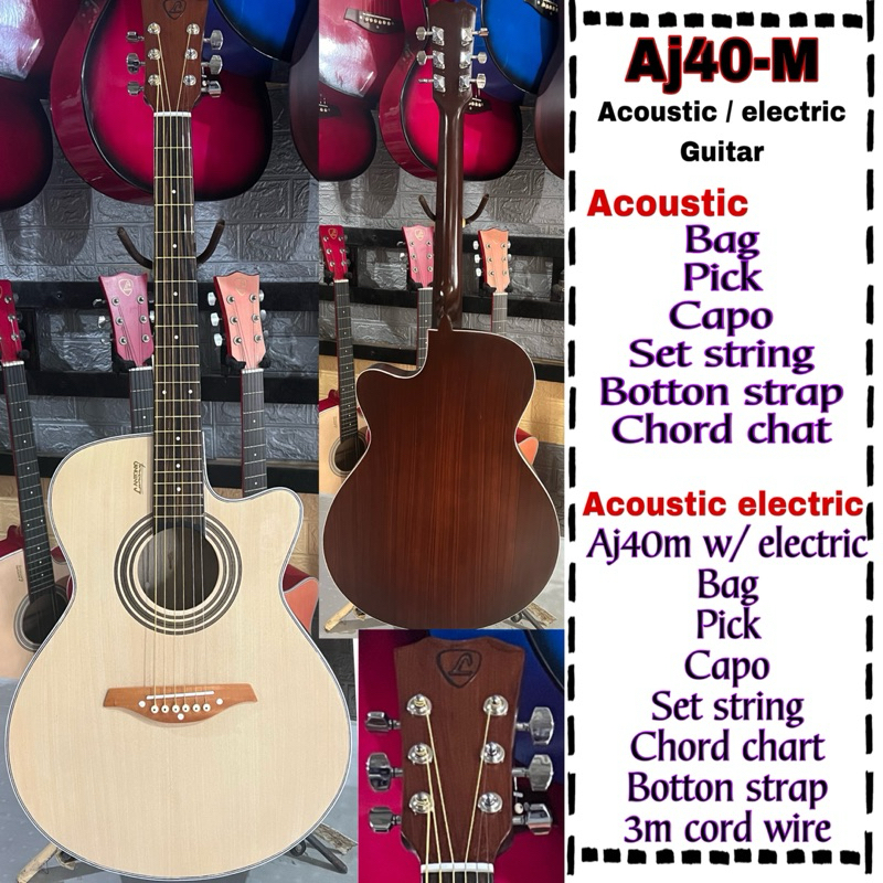 Aj40m / Aj41m acoustic / electric guitar (low action) by antonio