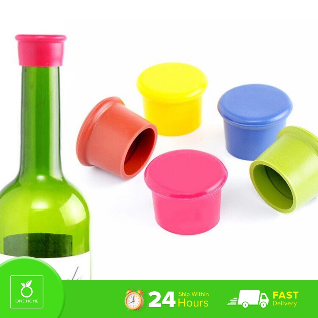 One Home Silicone Reusable Wine Bottle Caps/Cover /Beer Sealer Cover Shopee Philippines