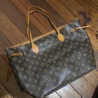 Louis Vuitton Brown Cameo Monogram Coated Canvas Neverfull mm Gold Hardware, 2021 (Like New), Brown Womens Handbag