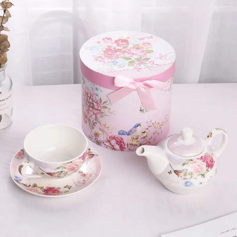 English Tea Pot Tea Cup and Saucer FOR YOUR CHRISTMAS GIFT! Shopee