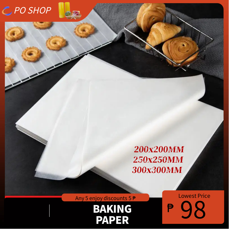 100 pcs kitchen Baking Paper Food grade Food Wrapping paper Greaseproof Paper Local Factory