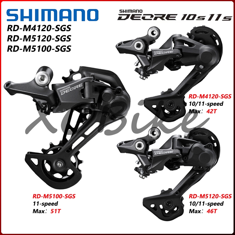 SHIMANO DEORE RD-M5100 RD-M5120 RD-M4120 10/11 Speed Rear Derailleurs ...