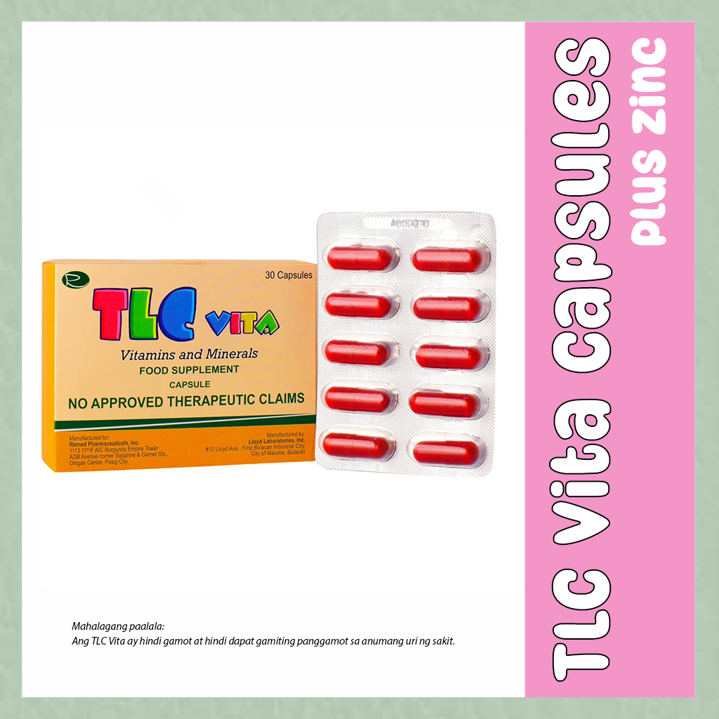 TLC VITA CAPSULE W/ ZINC (30 CAPSULES) Multivitamin for Overall Health