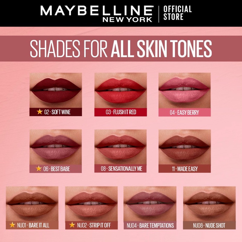 Maybelline Sensational Liquid Matte Lip Tint Shopee Philippines