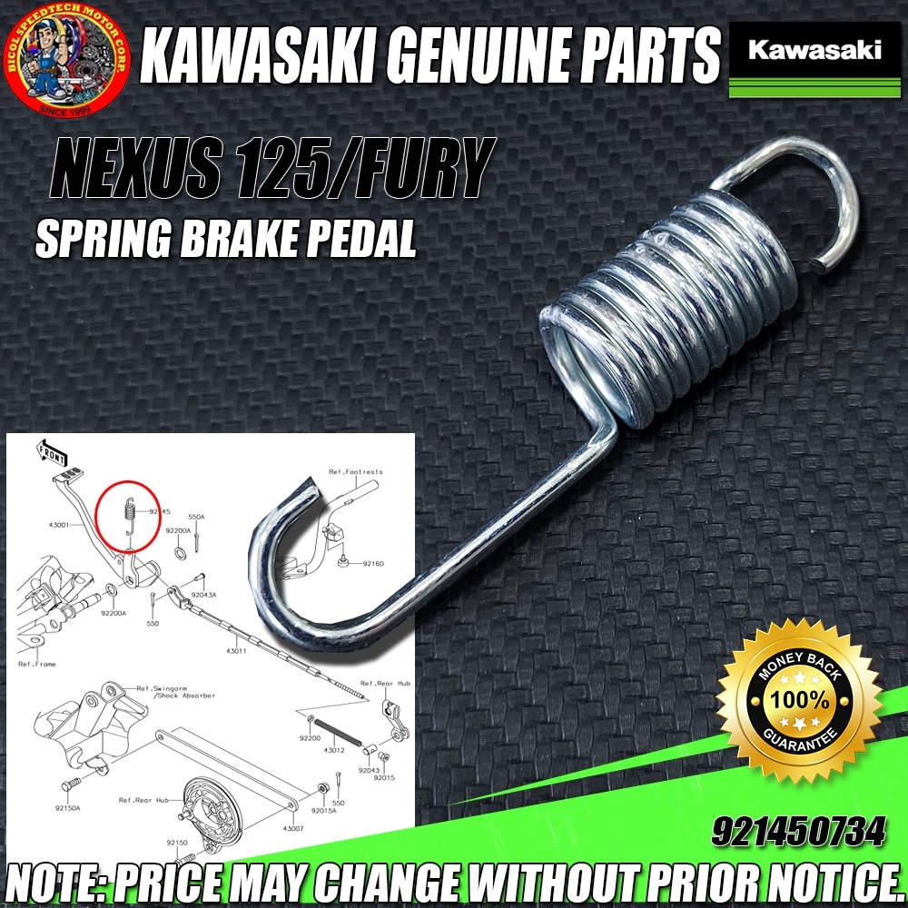 Spring : Rear Brake Switch. 900/1000