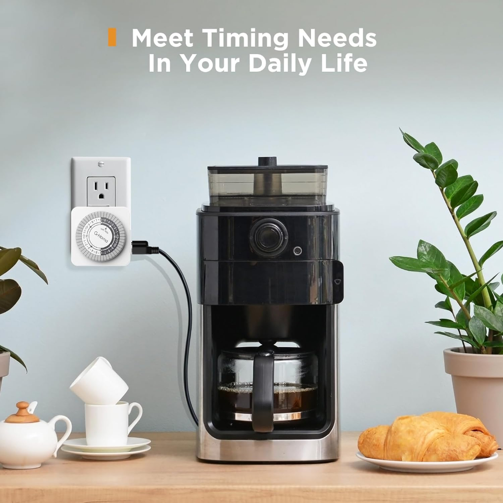 ALLAN Indoor Mini 24 Hour Mechanical Outlet Timer ( 1PC ) | Shopee ...
